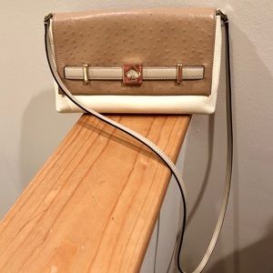 kate spade ostrich embossed leather purse